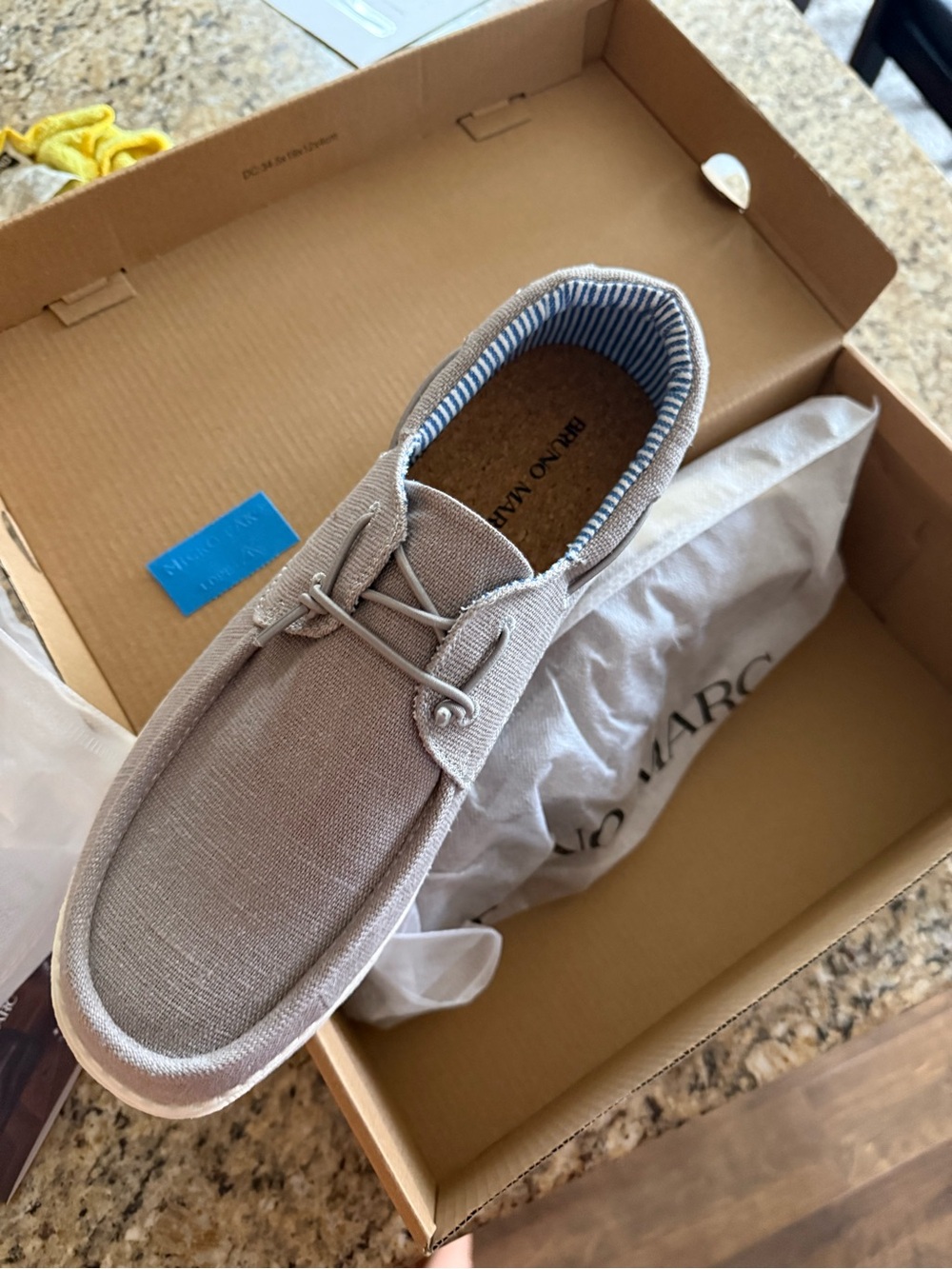Bruno Marc slip on shows in grey